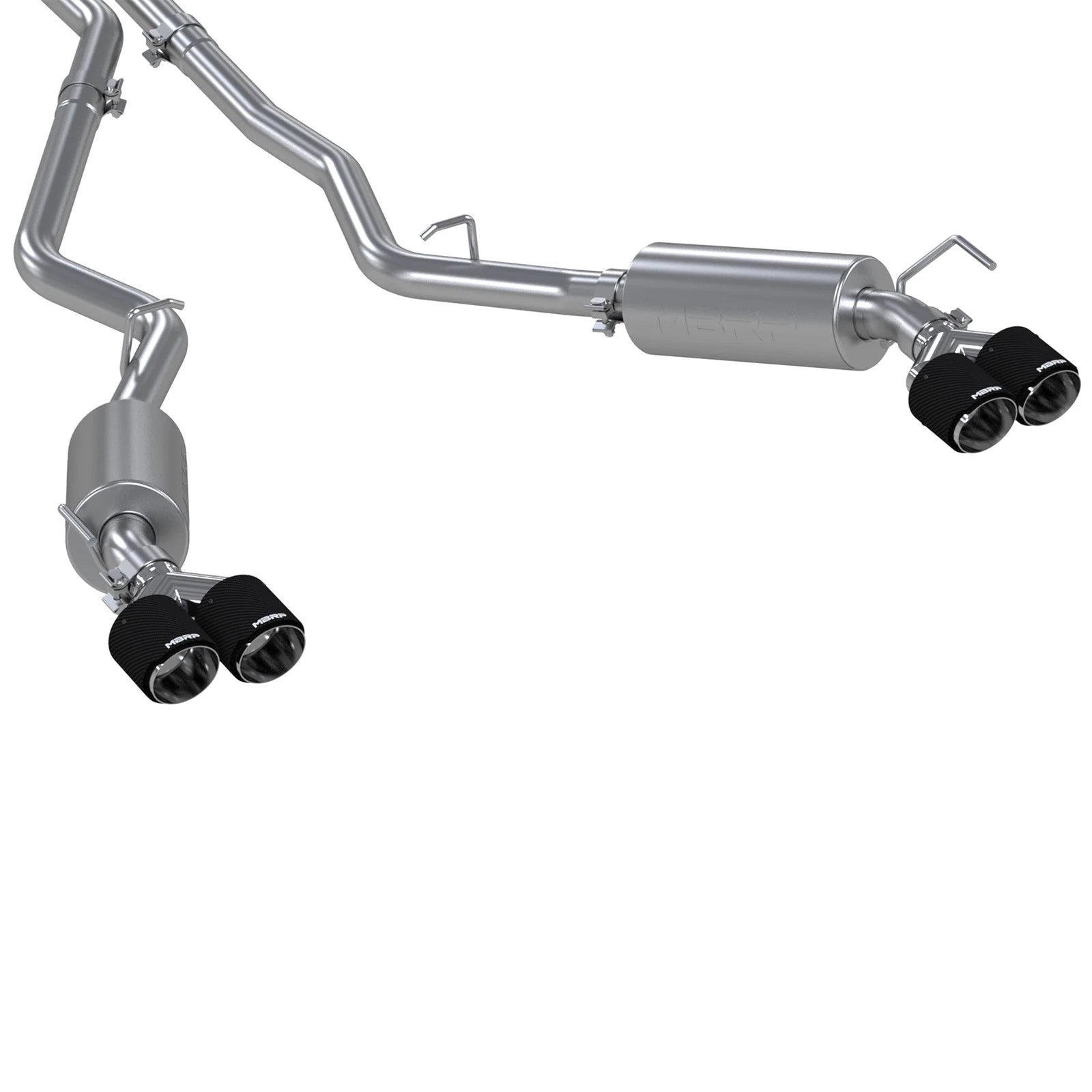 MBRP 20-21 Ford Explorer ST 3.0L Ecoboost SS 2.5in Dual Rear Exit w/ Carbon Fiber Quad Tips - T304