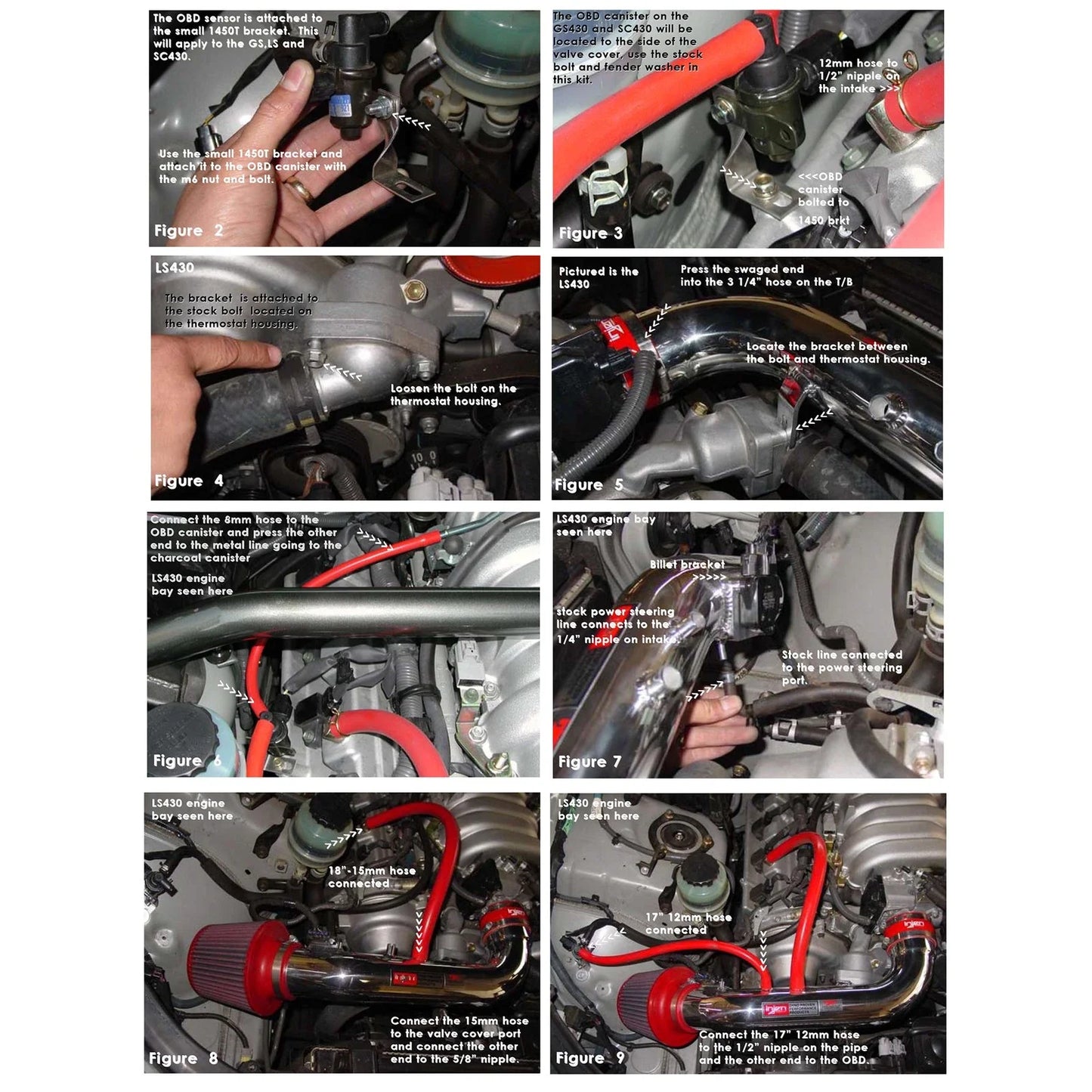 Injen 01-03 LS430 GS430 SC430 Polished Short Ram Intake