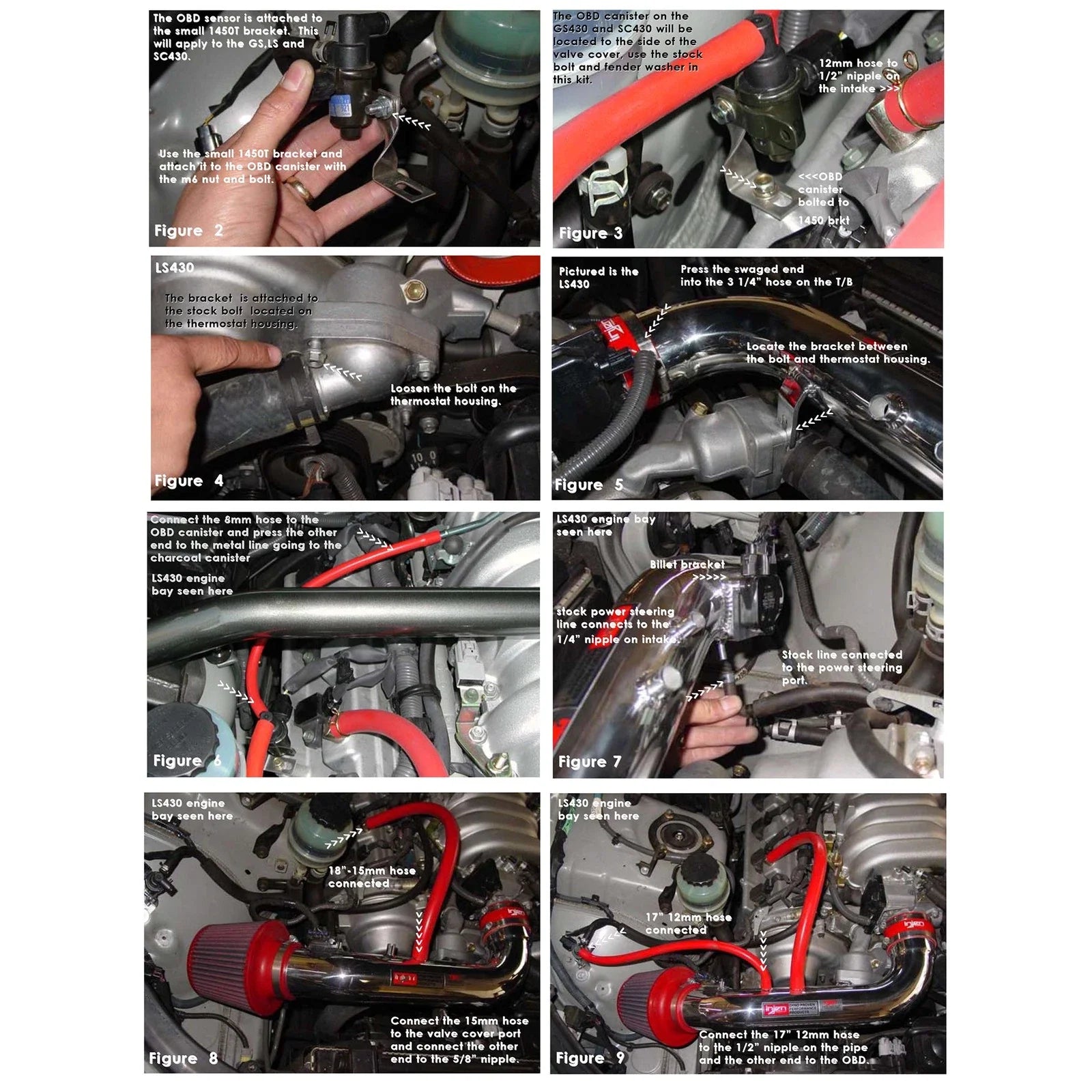Injen 01-03 LS430 GS430 SC430 Polished Short Ram Intake