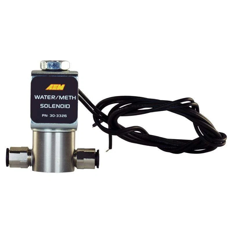 AEM Water/Methanol Injection System - High-Flow Low-Current WMI Solenoid - 200PSI 1/8in-27NPT In/Out