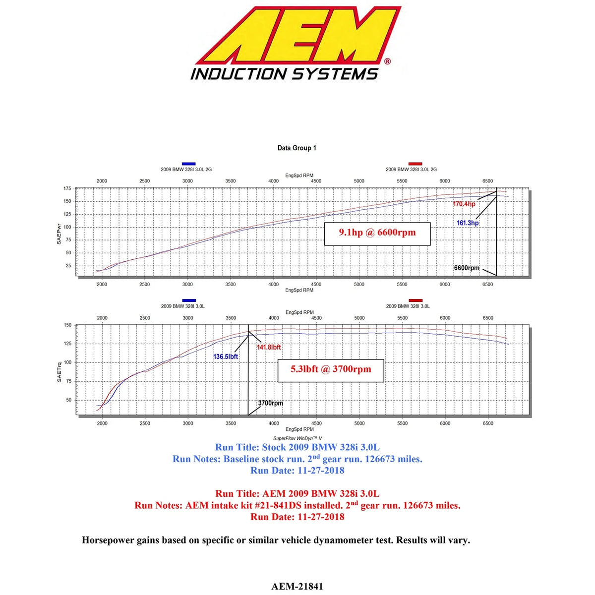 AEM 07-13 BMW 328i L6-3.0L F/I Cold Air Intake