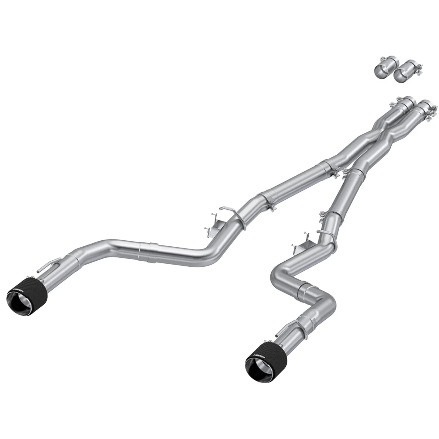 MBRP 17-21 Charger 5.7L/6.2L/6.4L 3in Race Profile Cat-Back w/Dual Carbon Fiber Tips T304 SS Exhaust