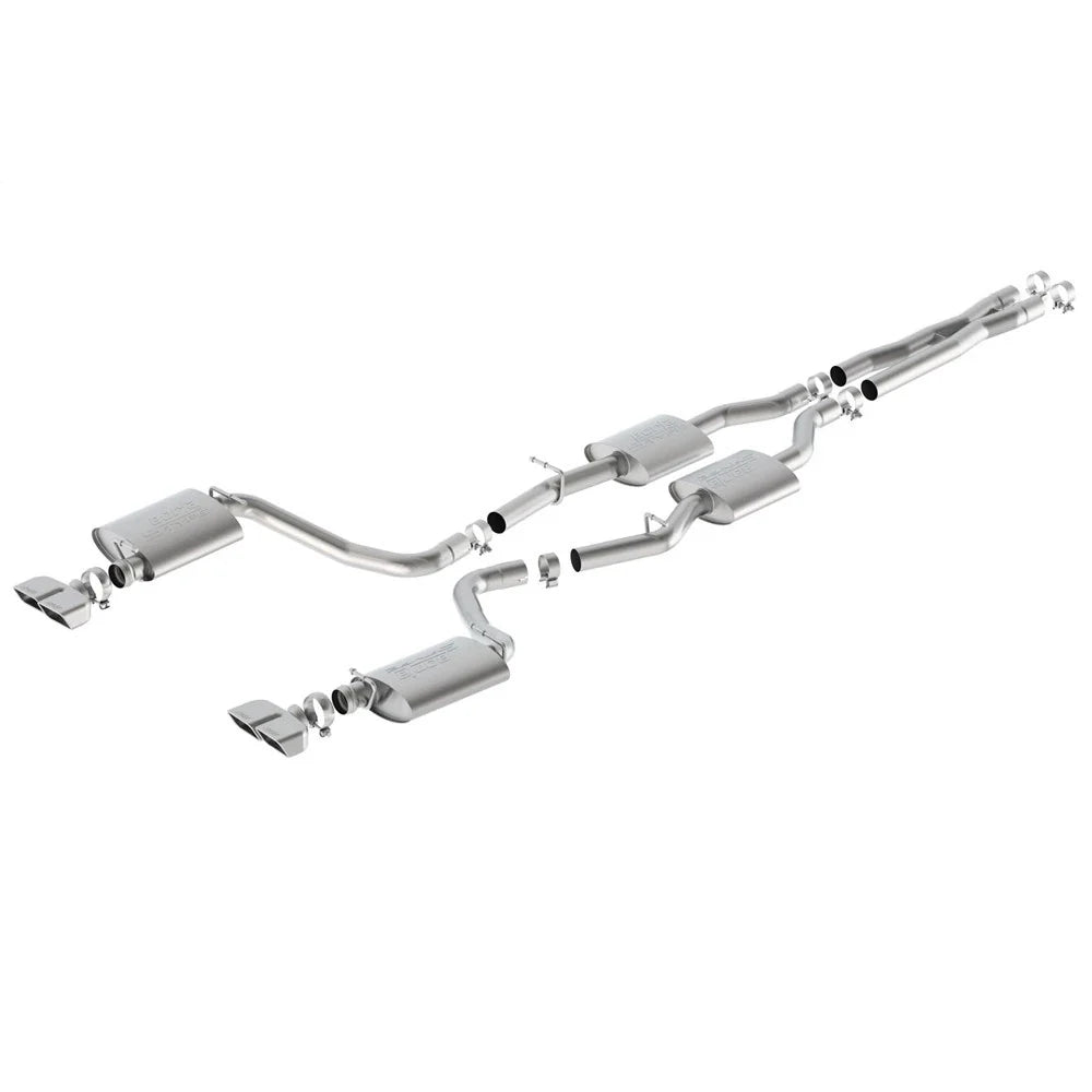 Borla 15-16 Dodge Challenger R/T 5.7L Dual Rectangle Angle Cut Dual Split Rear Exit S-Type Exhaust