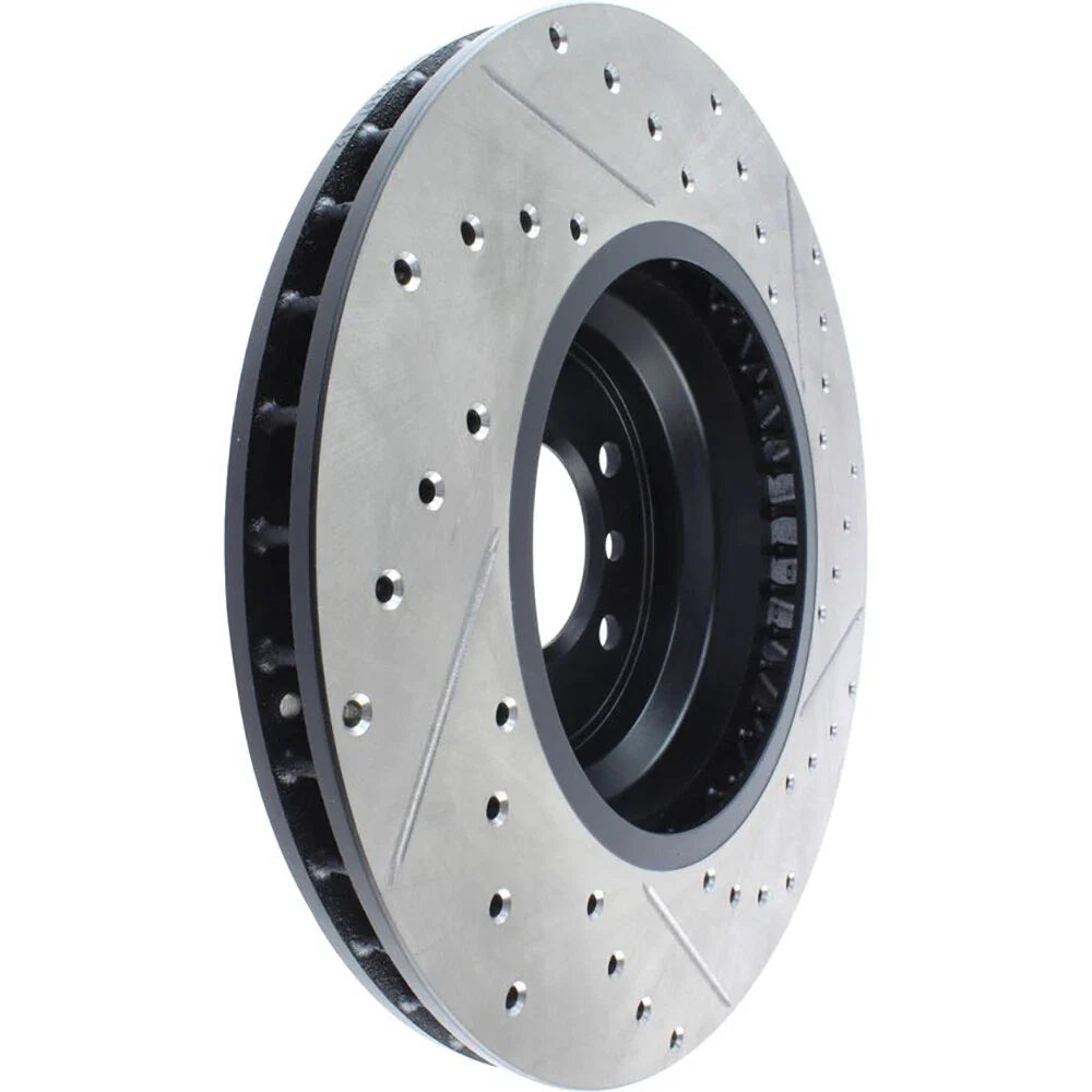 StopTech 07-09 BMW 335 (E90/E92/E93) Slotted & Drilled Right Front Rotor