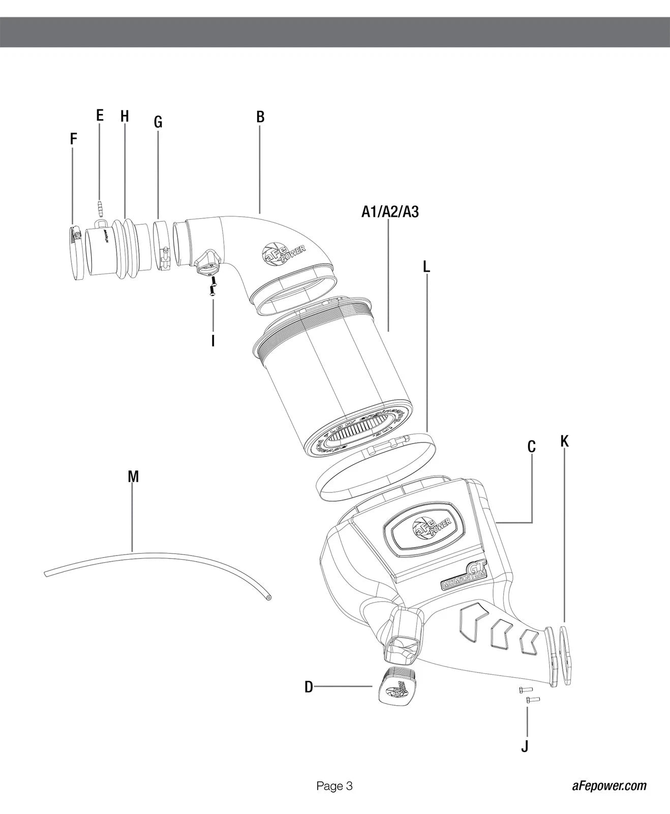 aFe Momentum GT PRO DRY S Cold Air Intake System 01-16 Nissan Patrol (Y61) I6-4.8L