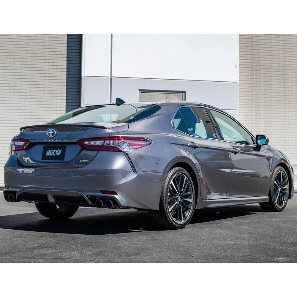 Borla 18-22 Toyota Camry XSE 2.5L i4 AT/MT FWD / 4DR S-TYPE Cat Back Exhaust (Black Chrome)