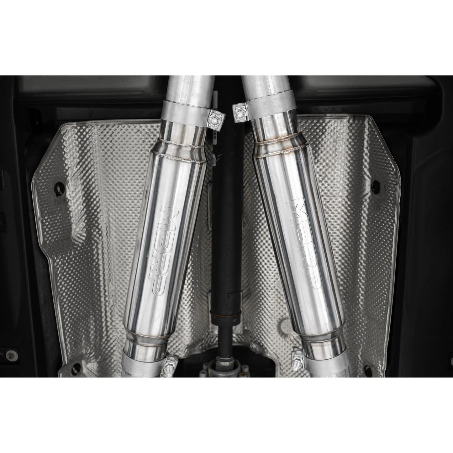 MBRP 15-16 Dodge Challenger RT 5.7L Aluminized Steel 3in Dual Rear Cat-back Quad Tips - Street