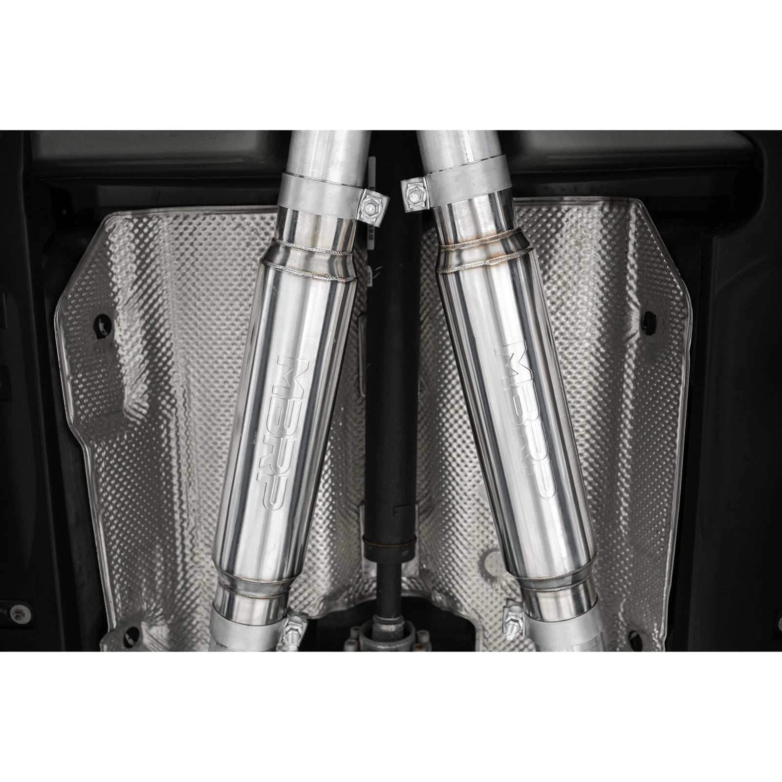MBRP 15-16 Dodge Challenger RT 5.7L Aluminized Steel 3in Dual Rear Cat-back Quad Tips - Street