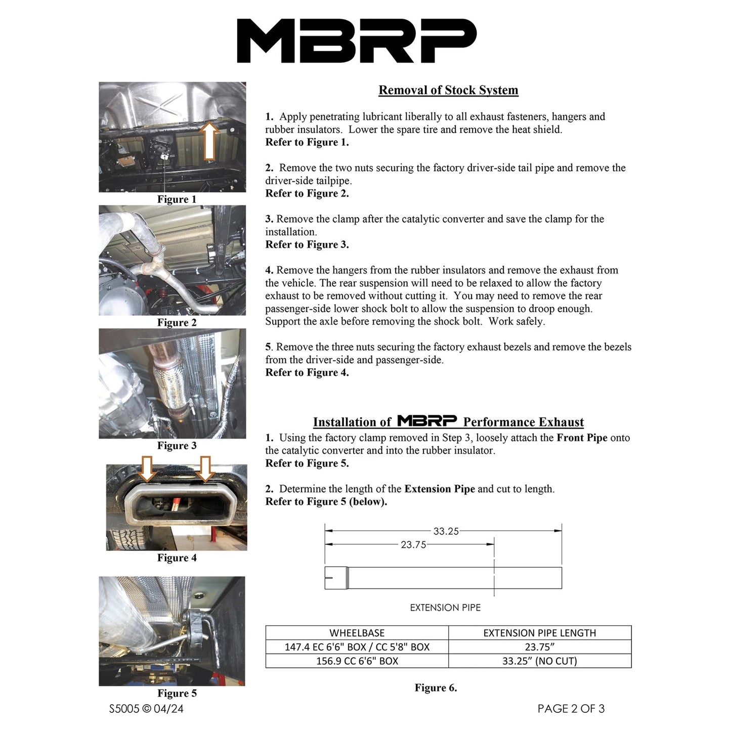 MBRP 19-21 Chevy Silverado 1500 6.2L 2.5in Dual Split Rear Cat Back w/ Quad Carbon Fiber Tips- T304