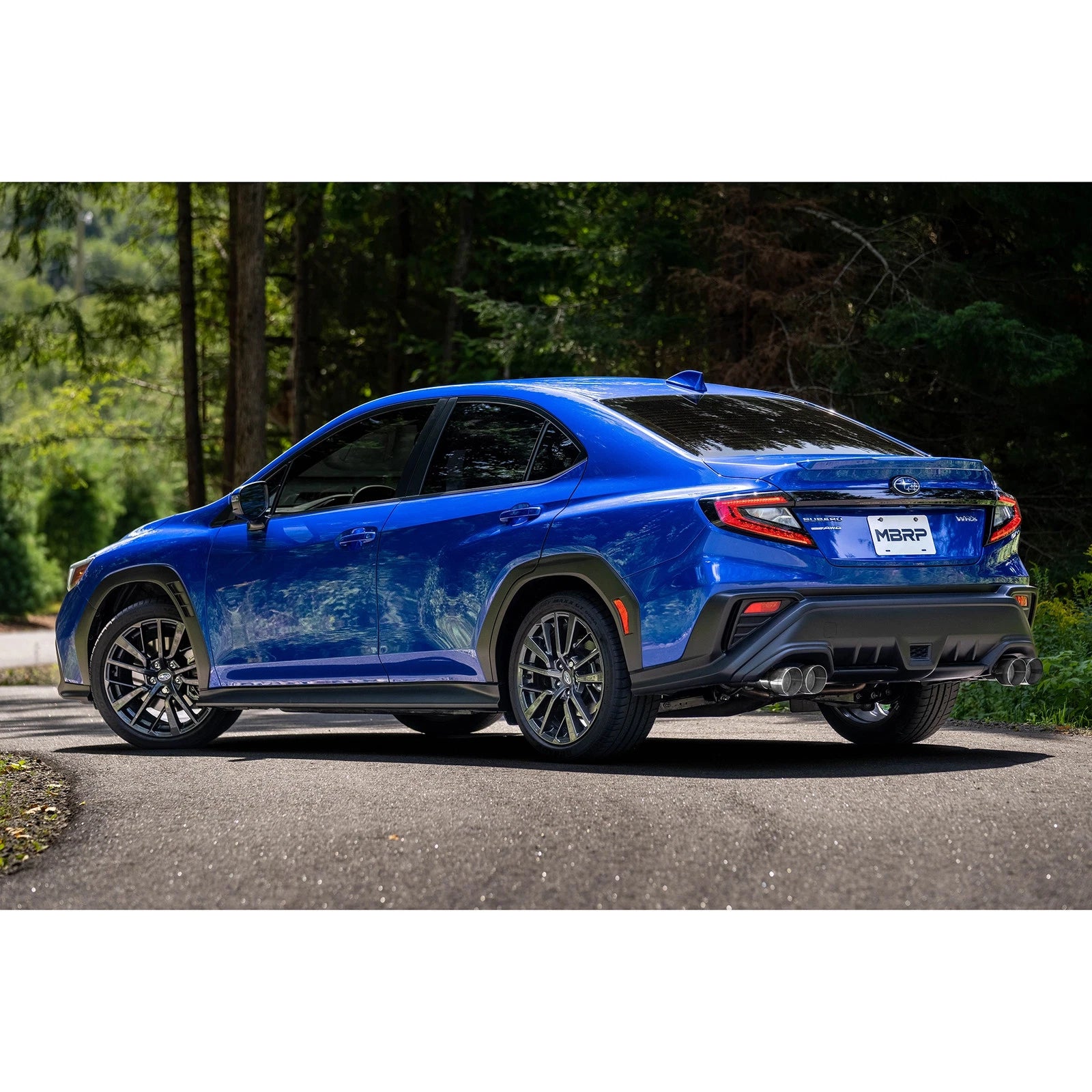 MBRP 2022+ Subaru WRX 3in Cat-Back Dual Split Rear Quad Tips Race Profile Exhaust
