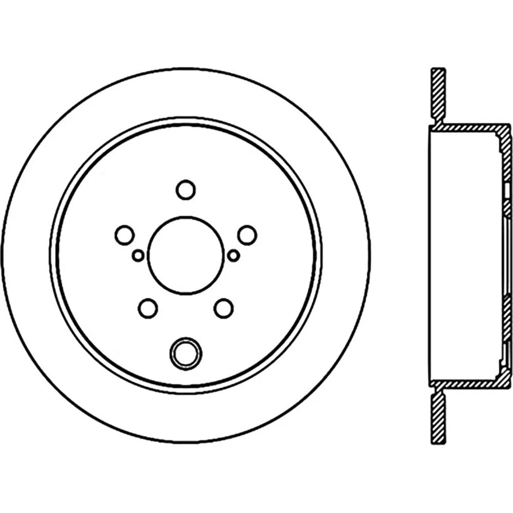 StopTech 08-10 Impreza WRX (Exc STi)/08-10 Impreza Coupe/Sedan Slotted & Drilled Left Rear Rotor