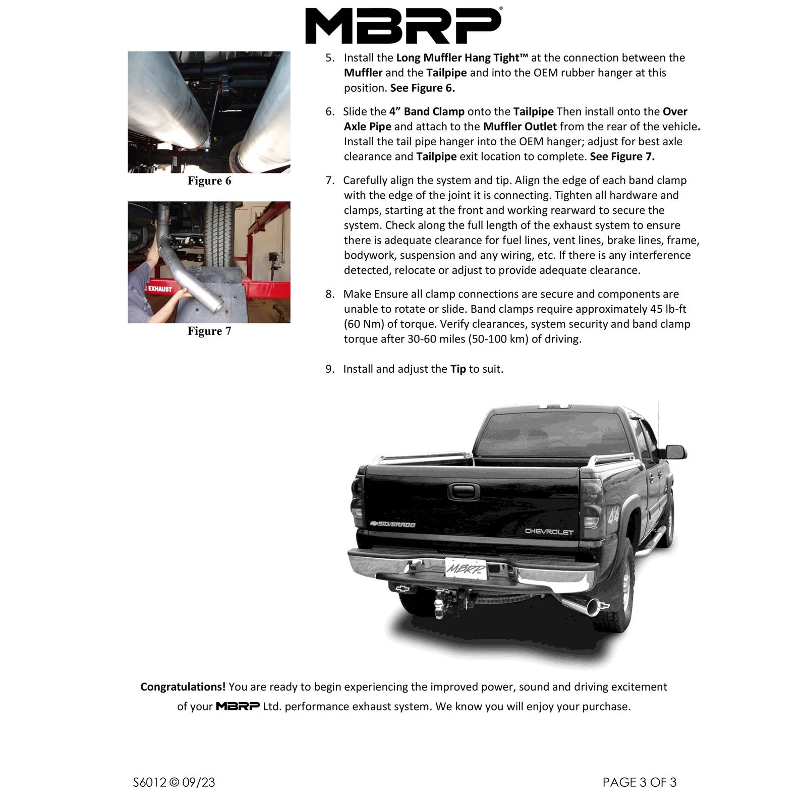 MBRP 2006-2007 Chev/GMC 2500/3500 Duramax Classic EC/CC Cat Back Single Side