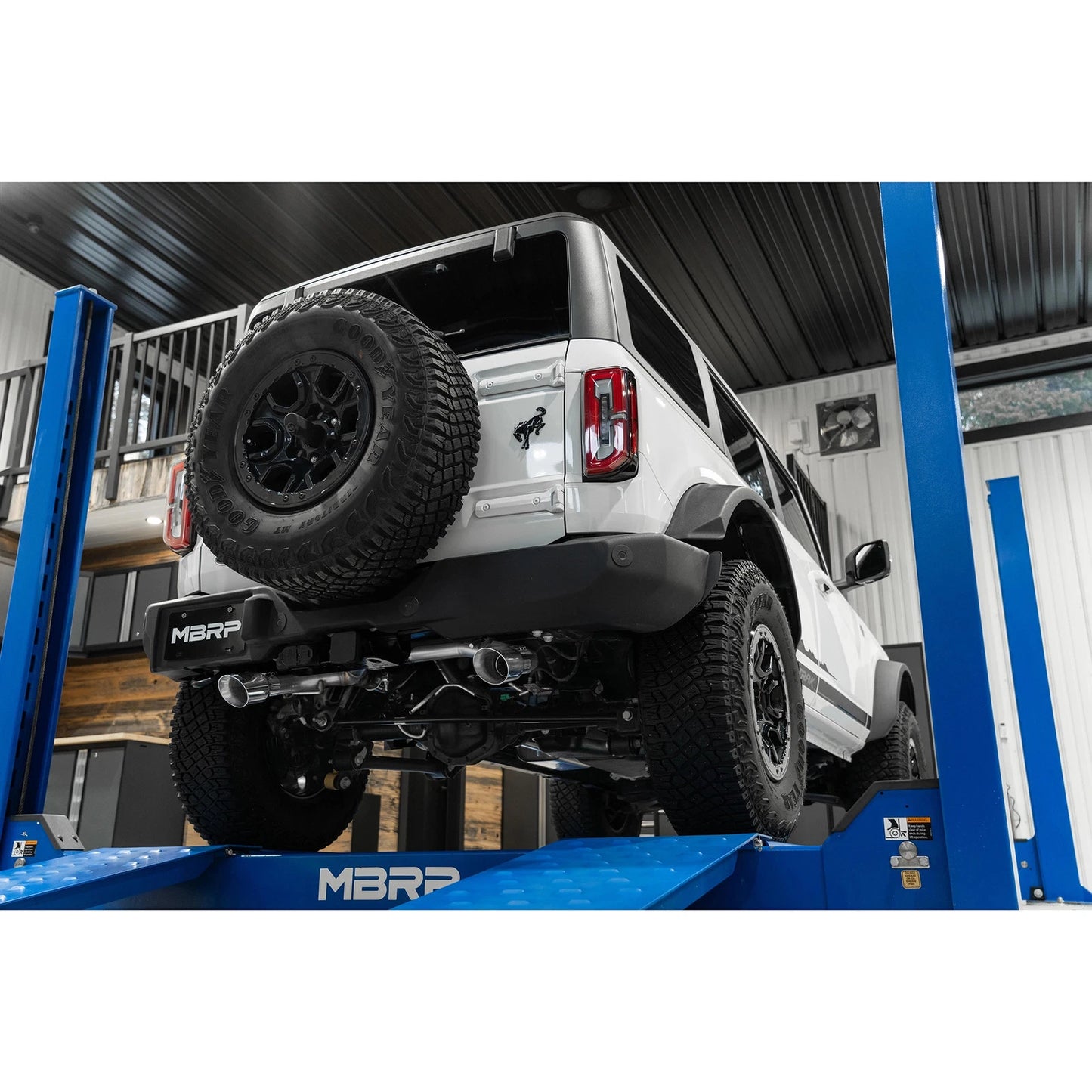 MBRP 21-22 Ford Bronco 2.3/2.7L EcoBoost 2/4-Dr 3in Catback Dual Split Rear Exit Aluminized Steel