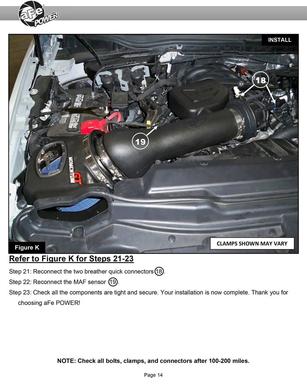 aFe Momentum GT Cold Air Intake System w/ Pro Dry S 2020 Ford F-250 / F-350 Super Duty V8-7.3L