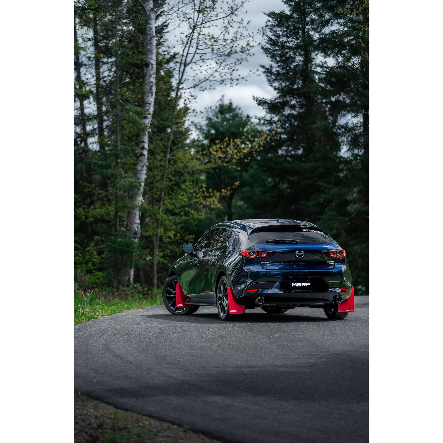 MBRP 19-23 Mazda 3 Hatchback T304SS 2.5in Axle-Back, Dual Rear Exit Street Profile