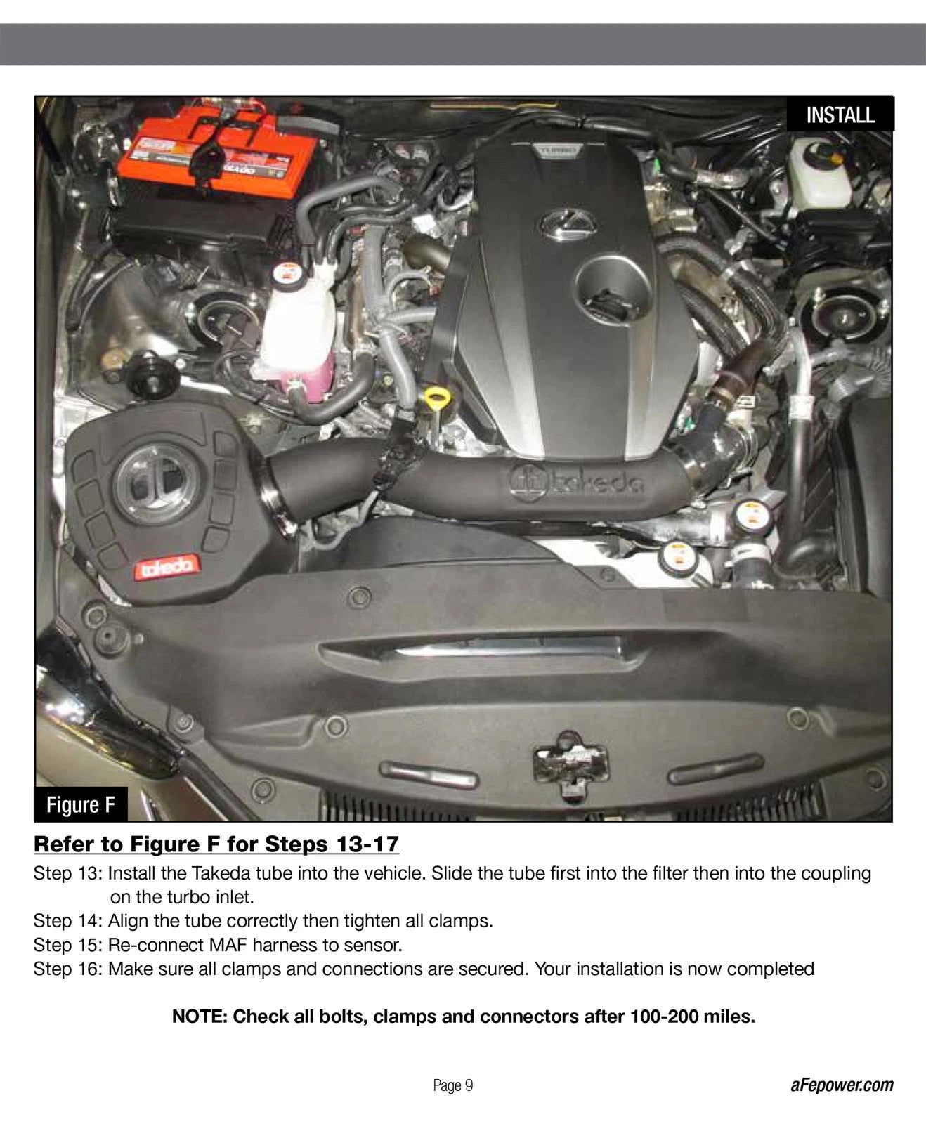 aFe Takeda Momentum GT Pro Dry S Cold Air Intake System 16-17 Lexus IS 200t