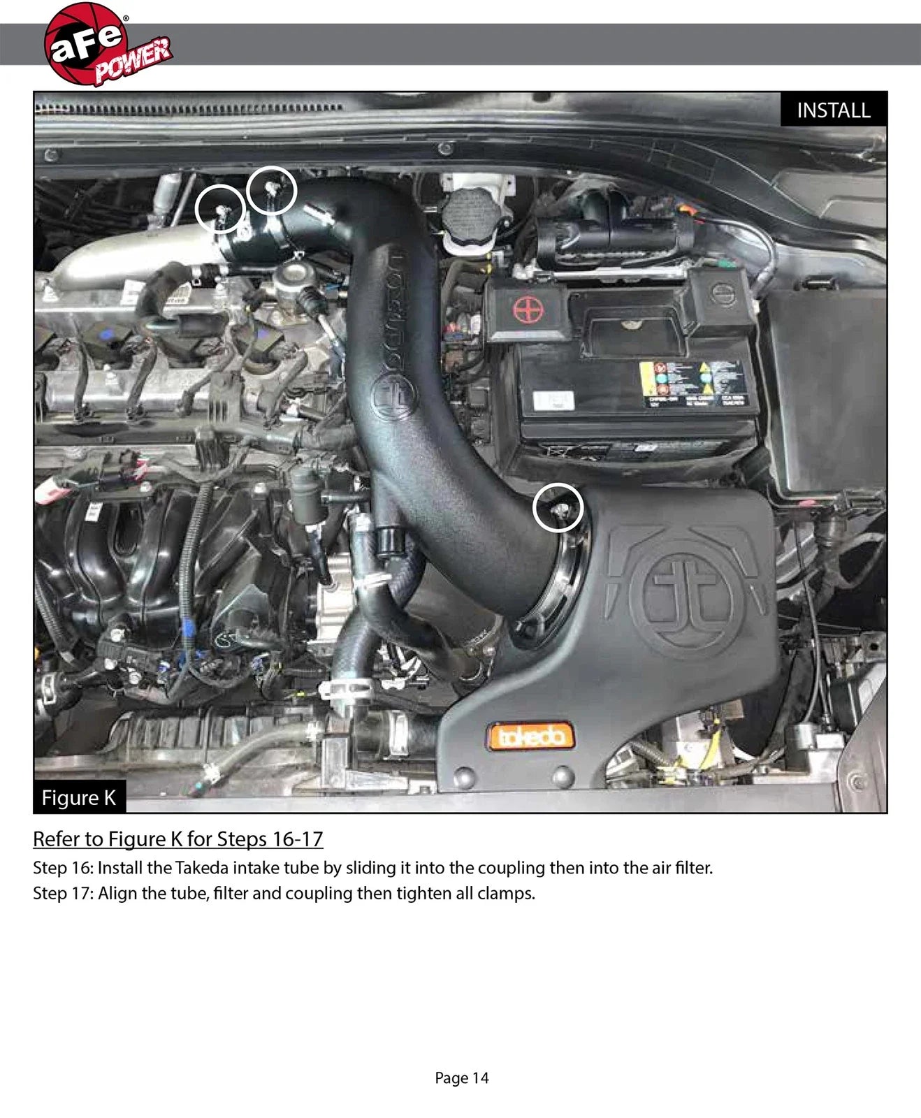 aFe Takeda Momentum Cold Air Intake System w/ Pro DRY S Media Hyundai Elantra Sport 17-20 L4-1.6T
