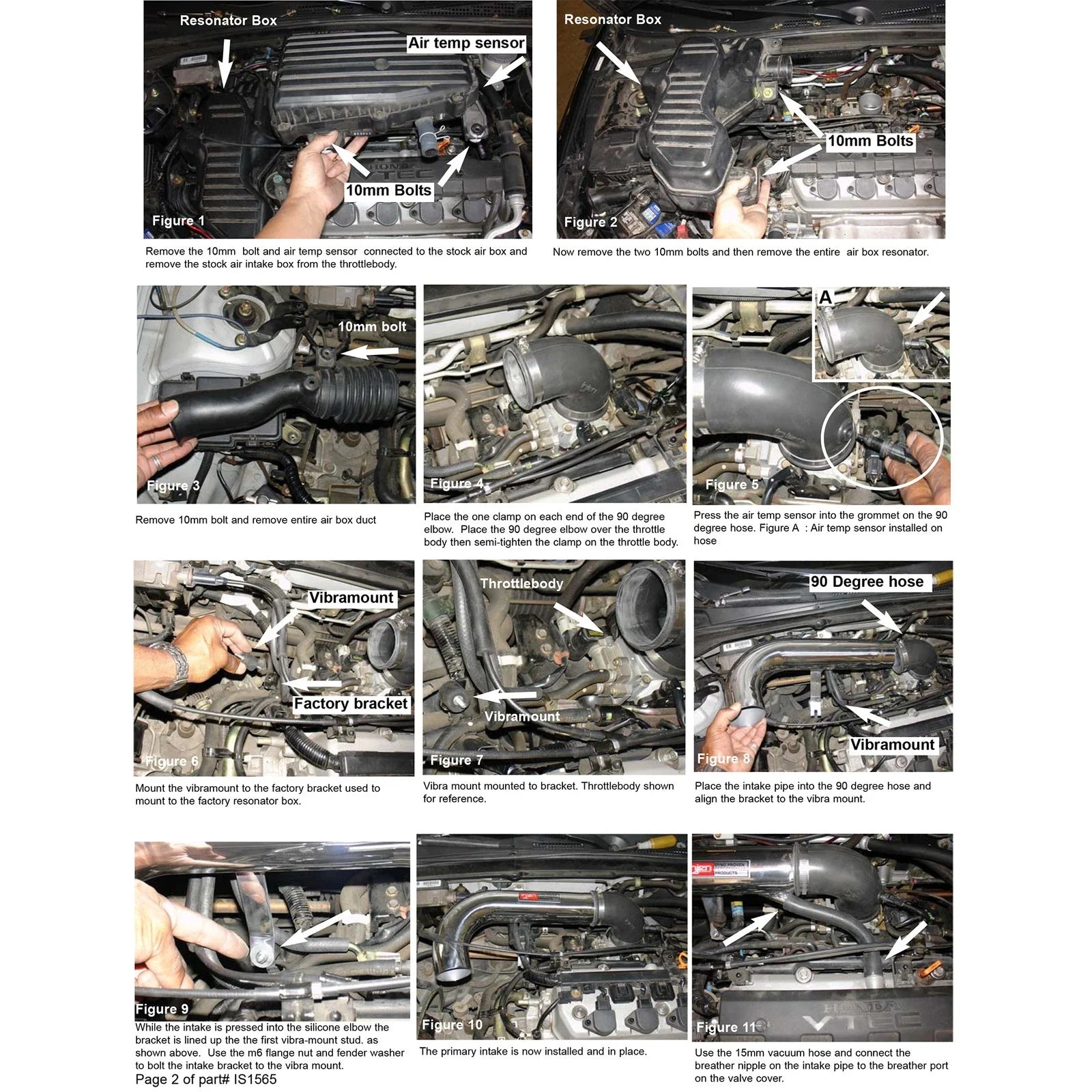 Injen 01-04 Civic Dx Lx Ex Hx Polished Short Ram Intake