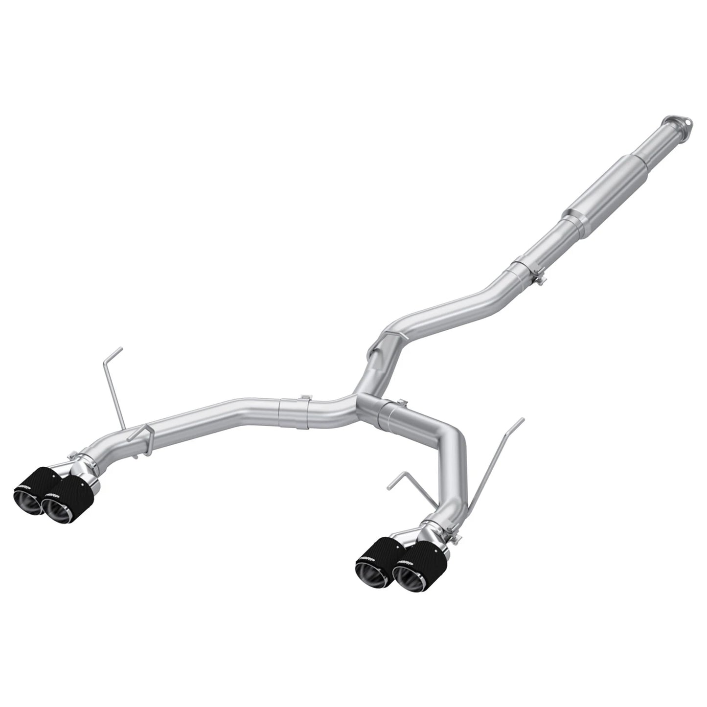 MBRP 2022+ Subaru WRX 3in Cat-Back Dual Split Rear Quad Carbon Fiber Tips Race Profile Exhaust