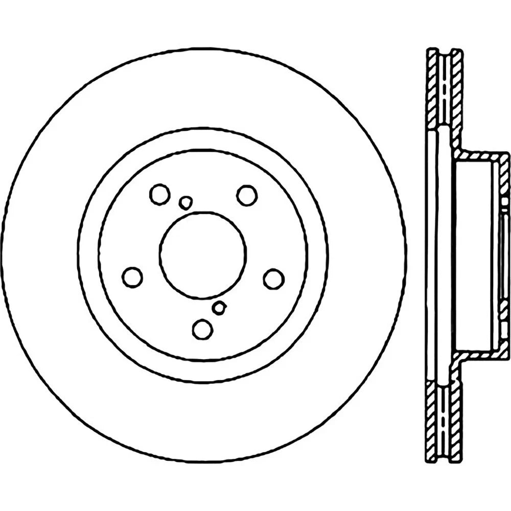 StopTech 05-10 Subaru Impreza WRX/STi Slotted & Drilled Right Front Rotor