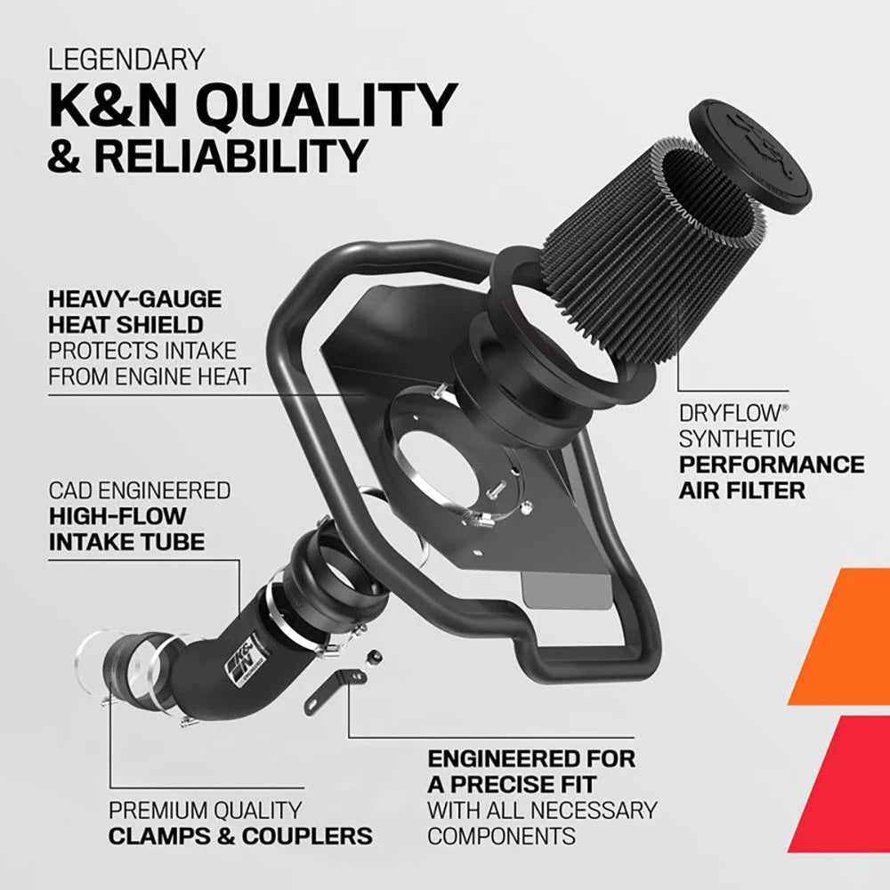 K&N 17-18 Chevrolet Colorado 3.6L V6 Black Performance Intake Kit