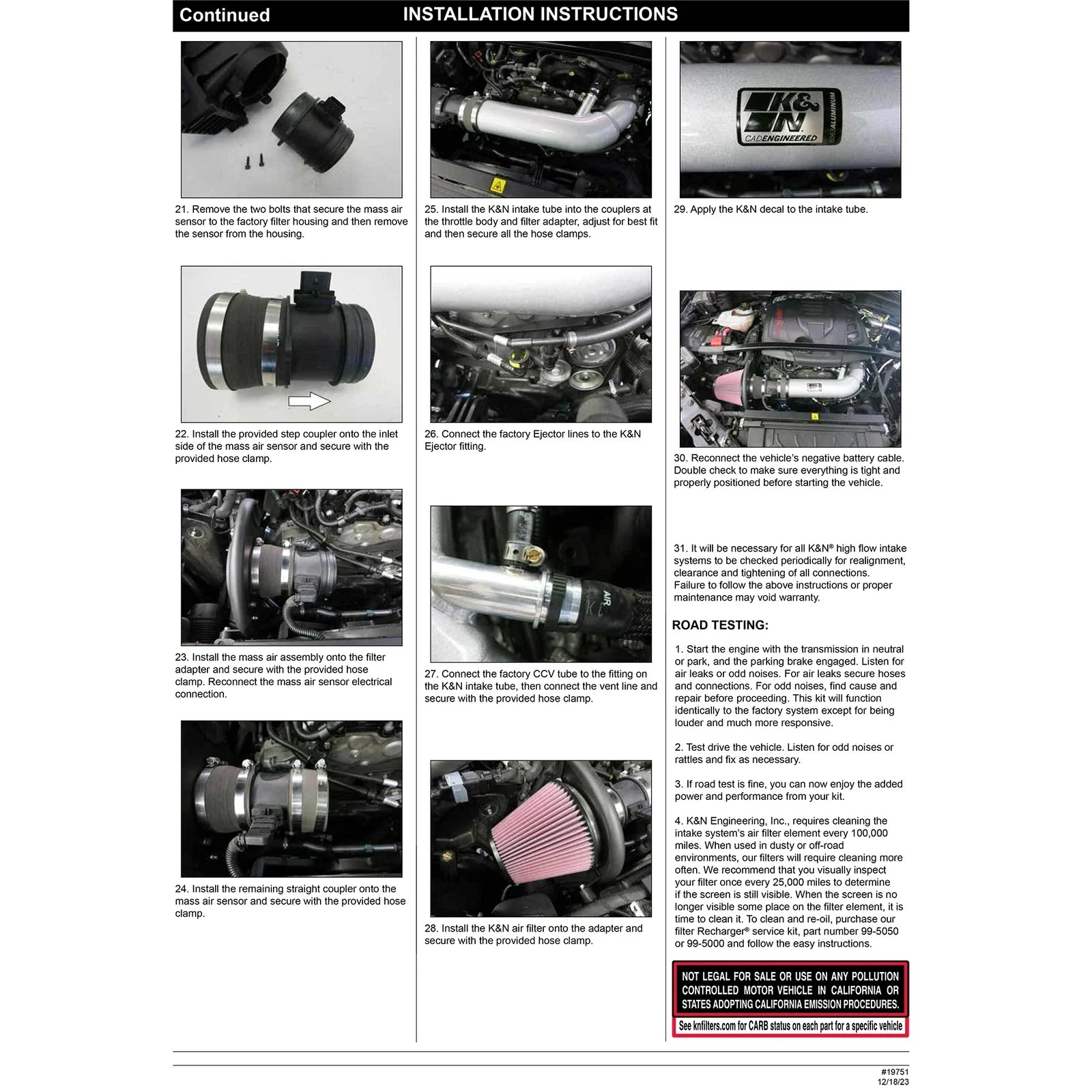 K&N 17-22 Alfa Romeo Giulia / 17-22 Alfa Romeo Stelvio Performance Air Intake System