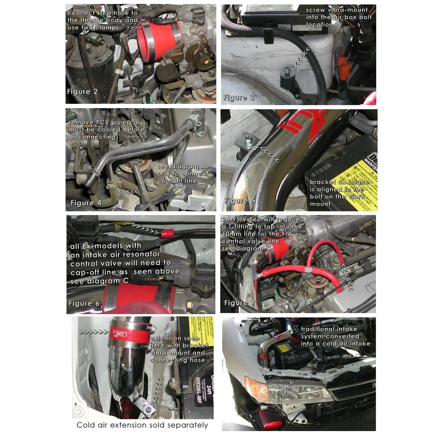 Injen 94-97 Accord 4 Cylinder Polished Short Ram Intake
