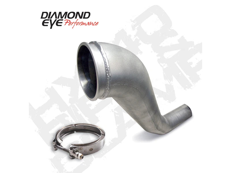 Diamond Eye KIT 4in Downpipe HX40 TURBO-DIRECT FLANGE W/ V-Band CLAMP AL DODGE 94-02