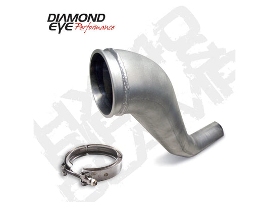 Diamond Eye KIT 4in Downpipe HX40 TURBO-DIRECT FLANGE W/ V-Band CLAMP AL DODGE 94-02