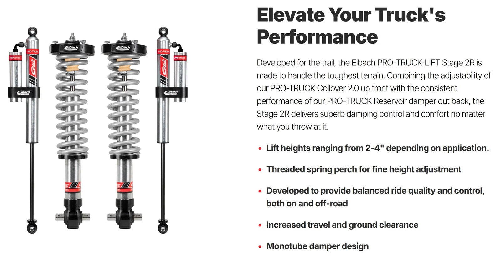 Eibach 22-24 Toyota Tundra SR XK70 Pro-Truck-Lift Stage 2R