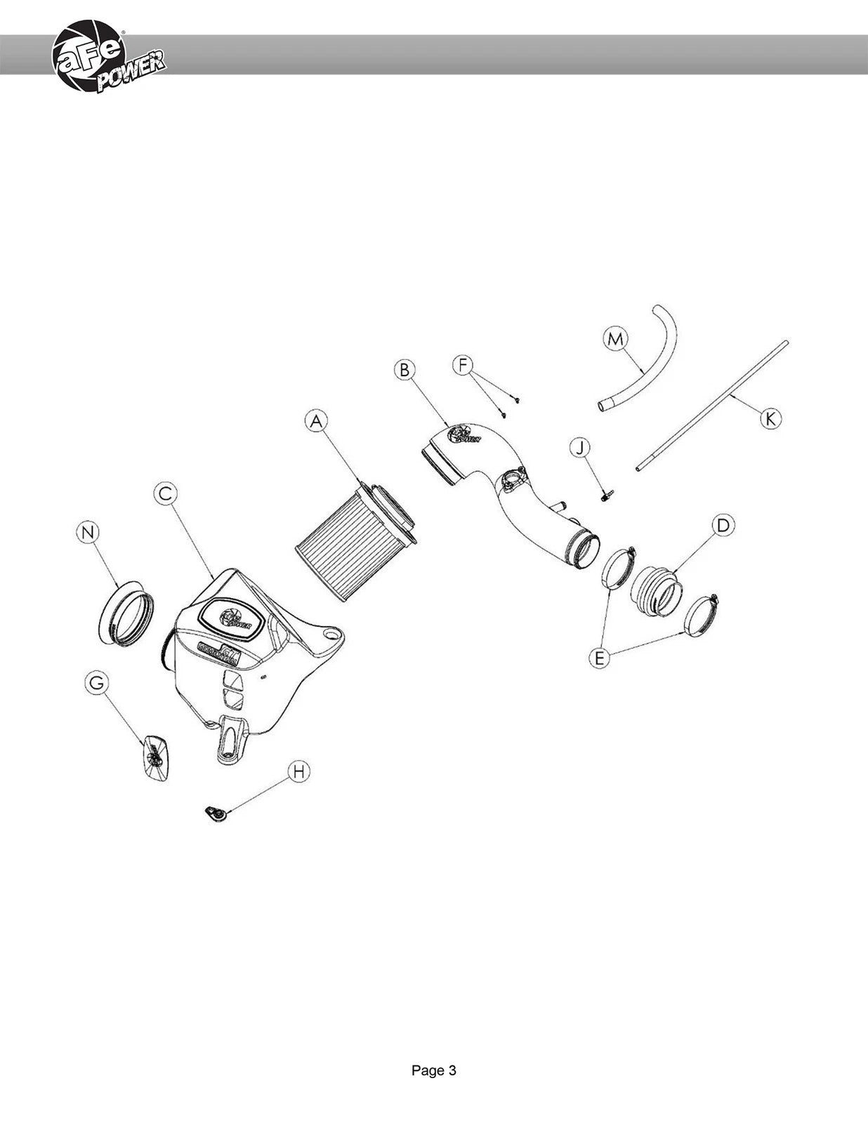 aFe Toyota Hilux 15-25 V6-4.0L Momentum GT Cold Air Intake System w/ Pro DRY S Filter