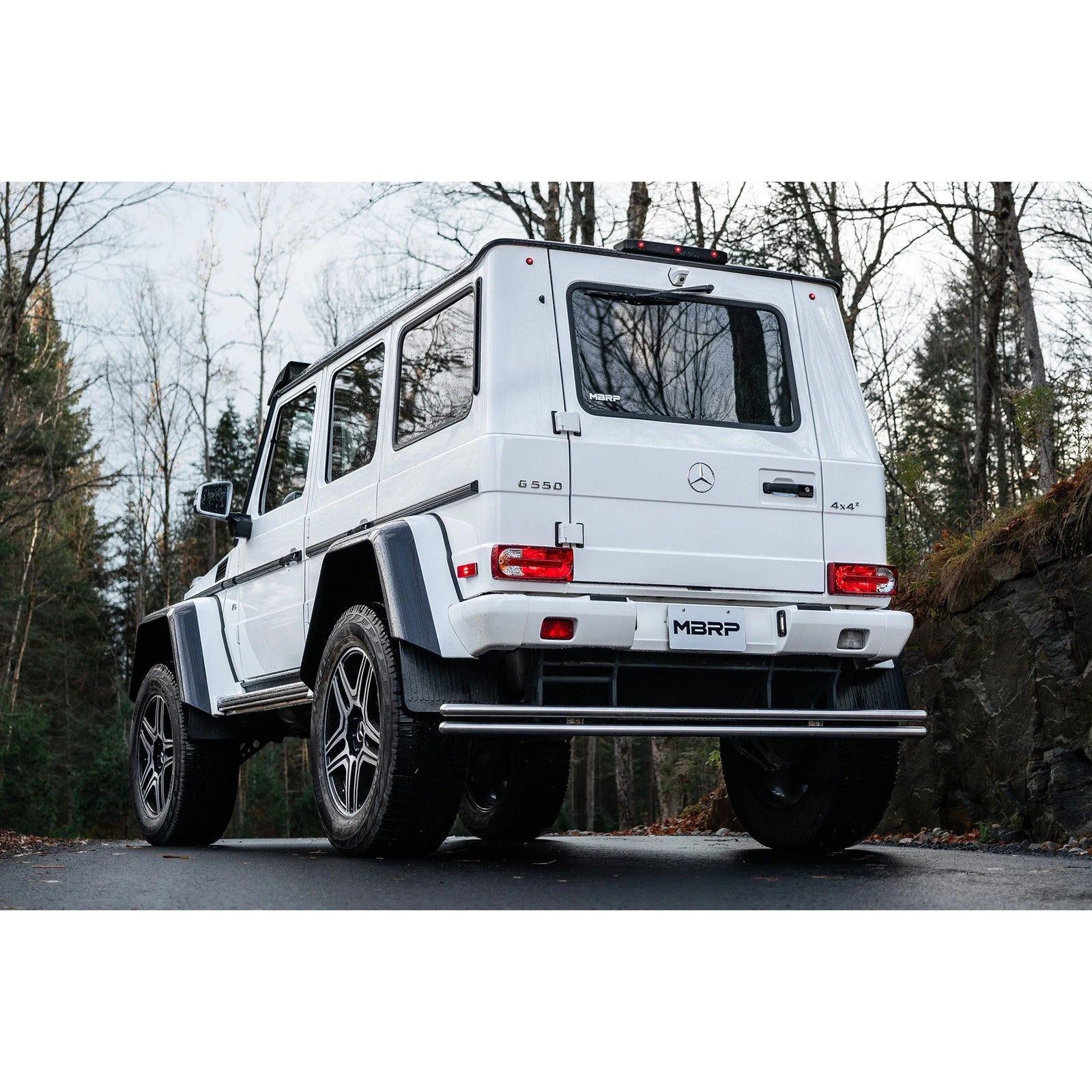 MBRP 03-18 Mercedes-Benz W463A G-Class 3in Cat Back Dual Turn Down T304