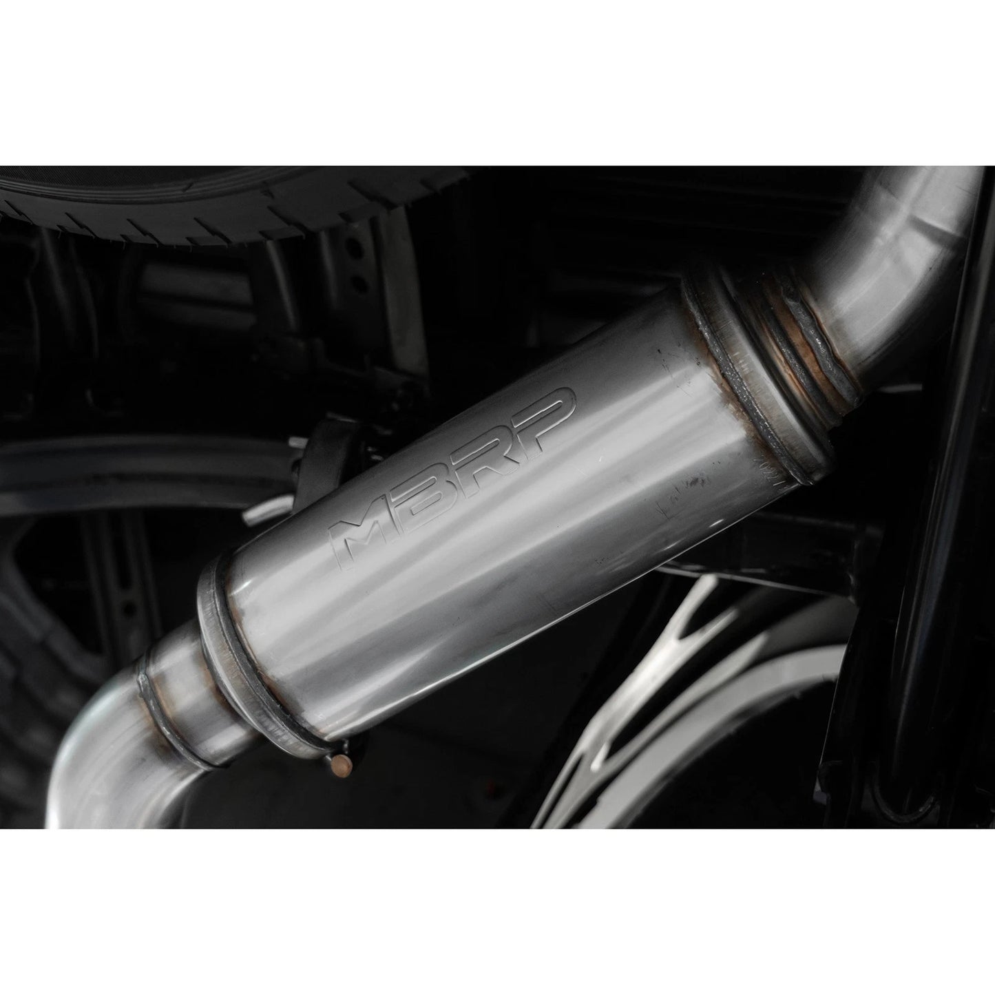 MBRP 2022 Toyota Tundra 3.5L Dual Cat-back 4in Single Side Exit Rolled Tip - Aluminized Steel
