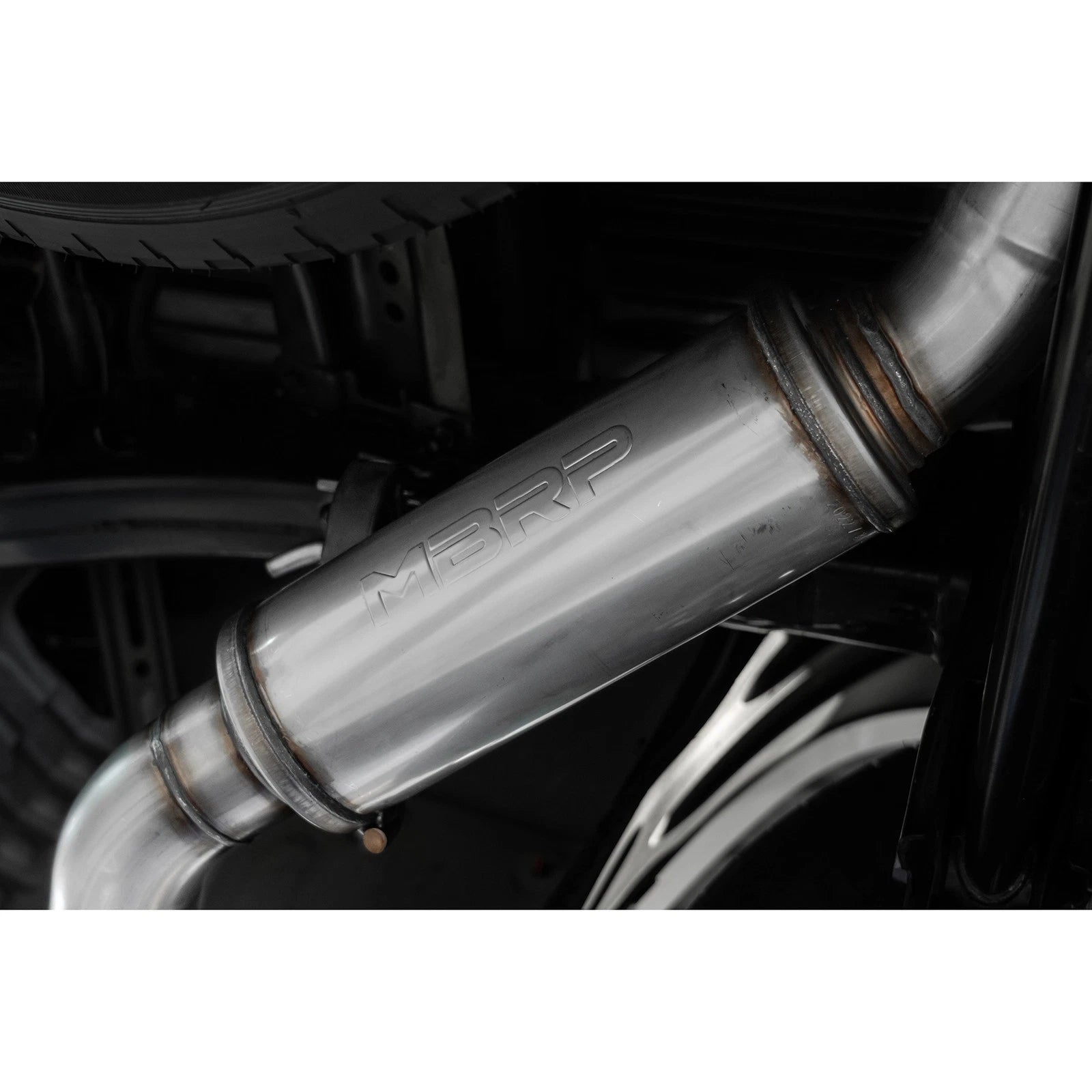 MBRP 2022 Toyota Tundra 3.5L Dual Cat-back 4in Single Side Exit Rolled Tip - Aluminized Steel