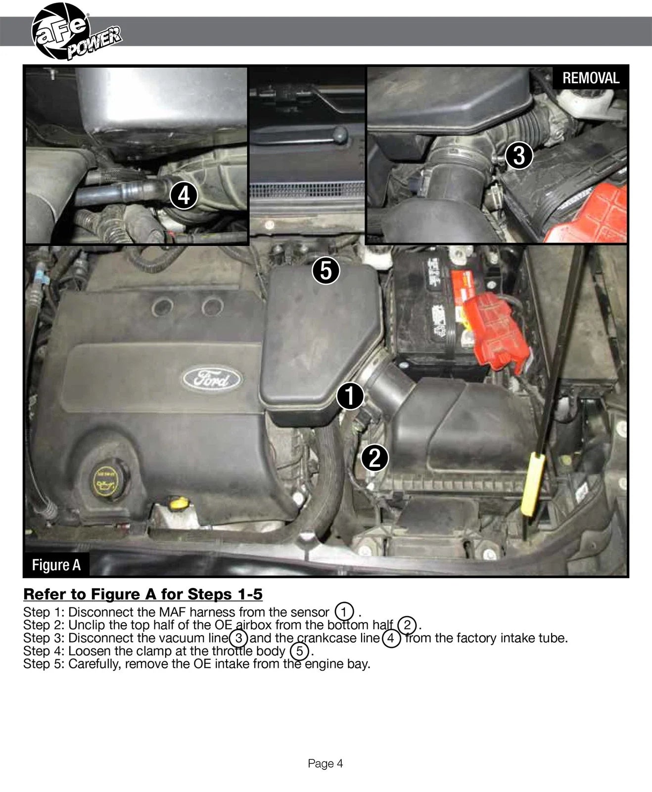 aFe Magnum FORCE Stage-2 Pro 5R Cold Air Intake System 09-14 Ford Edge V6-3.5L