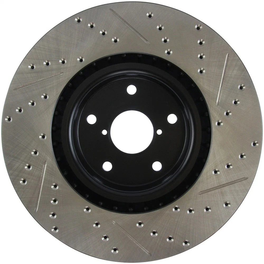 StopTech 05-10 Subaru Impreza WRX/STi Slotted & Drilled Right Front Rotor