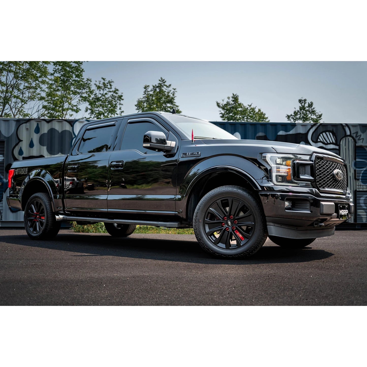 MBRP 15-20 Ford F150 T304 Pre-Axle 4in OD Tips Dual Outlet 3in Cat Back Exhaust