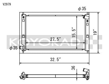 Koyo 08-09 Mitsubishi Evolution X (AT/MT) / Ralliart Turbo Radiator