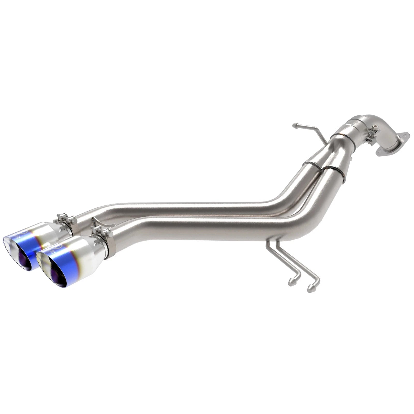 aFe Takeda 13-17 Hyundai Veloster L4-1.6L 2-1/2in 304 SS Axle-Back Exhaust w/ Blue Flame Tips