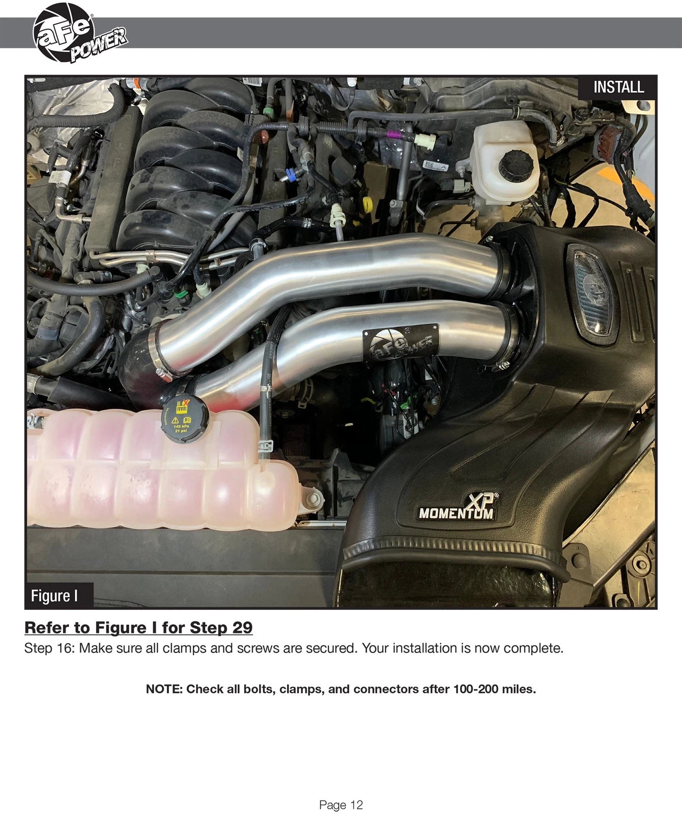 aFe Momentum XP Pro DRY S Cold Air Intake System w/ Black Aluminum Intake Tubes