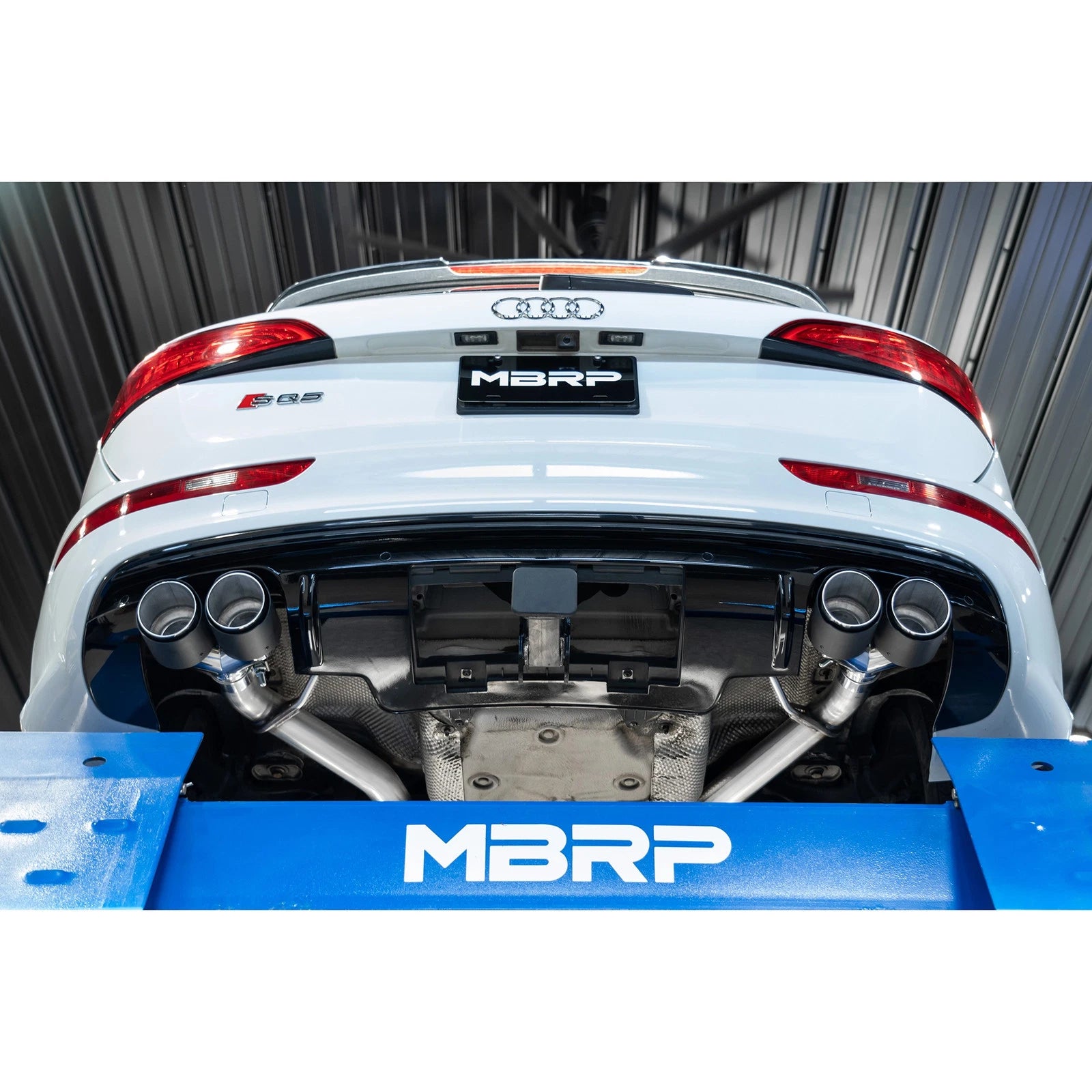 MBRP 14-17 Audi SQ5 3.0T Dual Rear Exit Axle Back w/ Quad Carbon Fiber Tips - T304