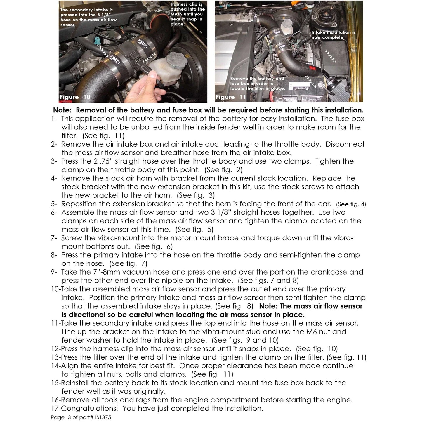 Injen 03-04 Tiburon V6 Polished Short Ram Intake