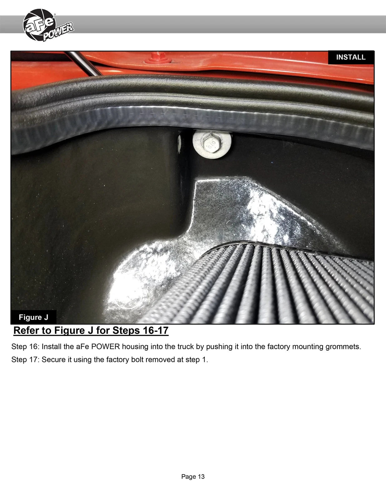 aFe 23-24 Ford F150 Raptor R Supercharged Red Carbon Track Series Air Intake w/ P5R Filter (MOQ 24)
