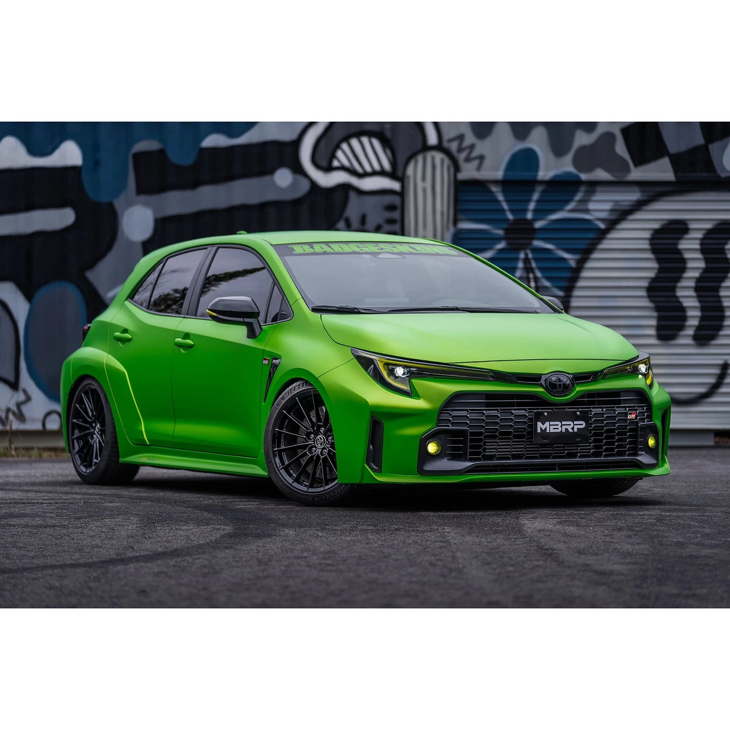 MBRP 2023 Toyota Corolla GR 1.6L T304 SS 3in Cat-Back Dual Split Rear w/ Carbon Fiber Tips