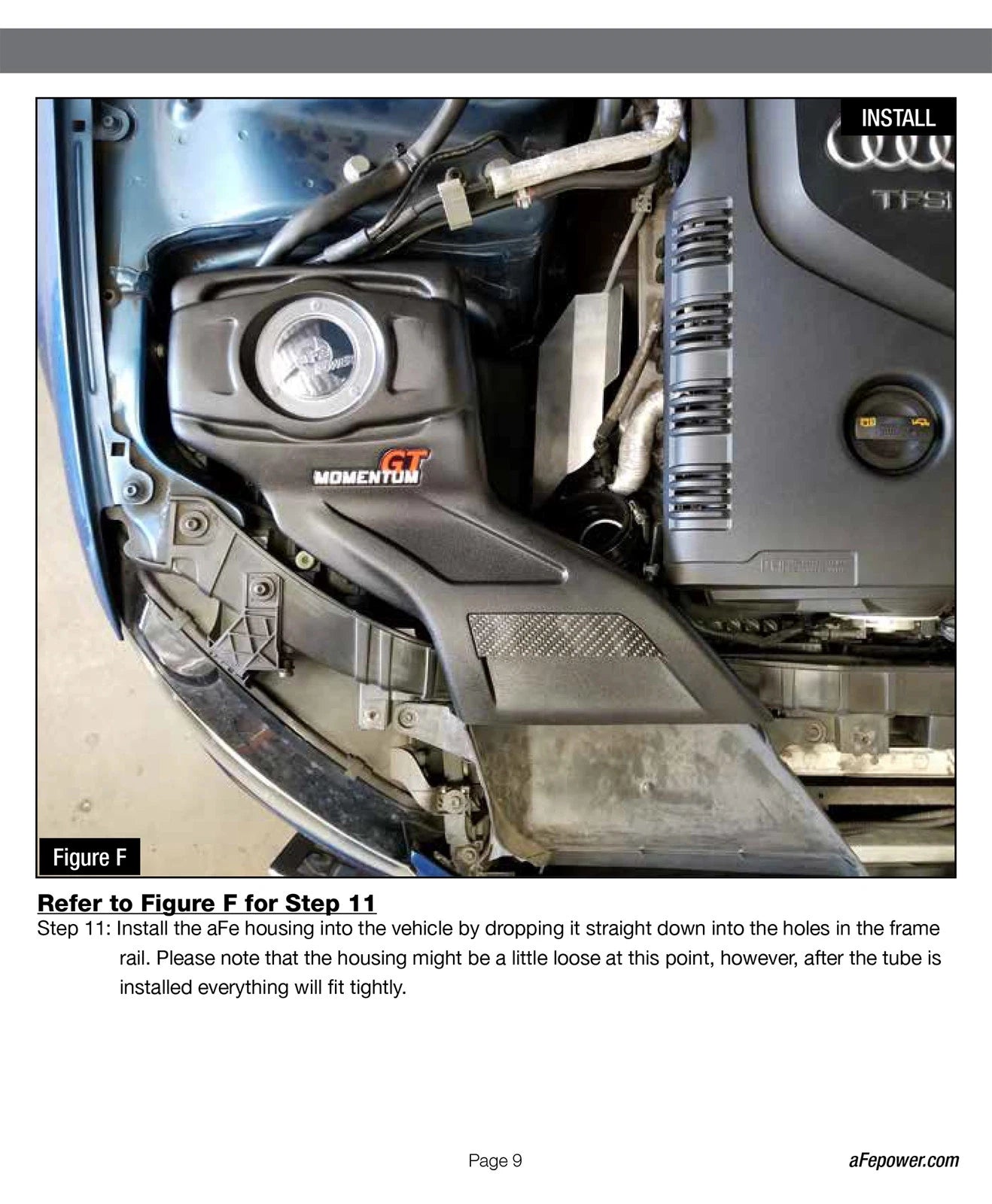 aFe Momentum GT Intakes Stage-2 P5R AIS 9-16 Audi A4 (B8) L4-2.0L