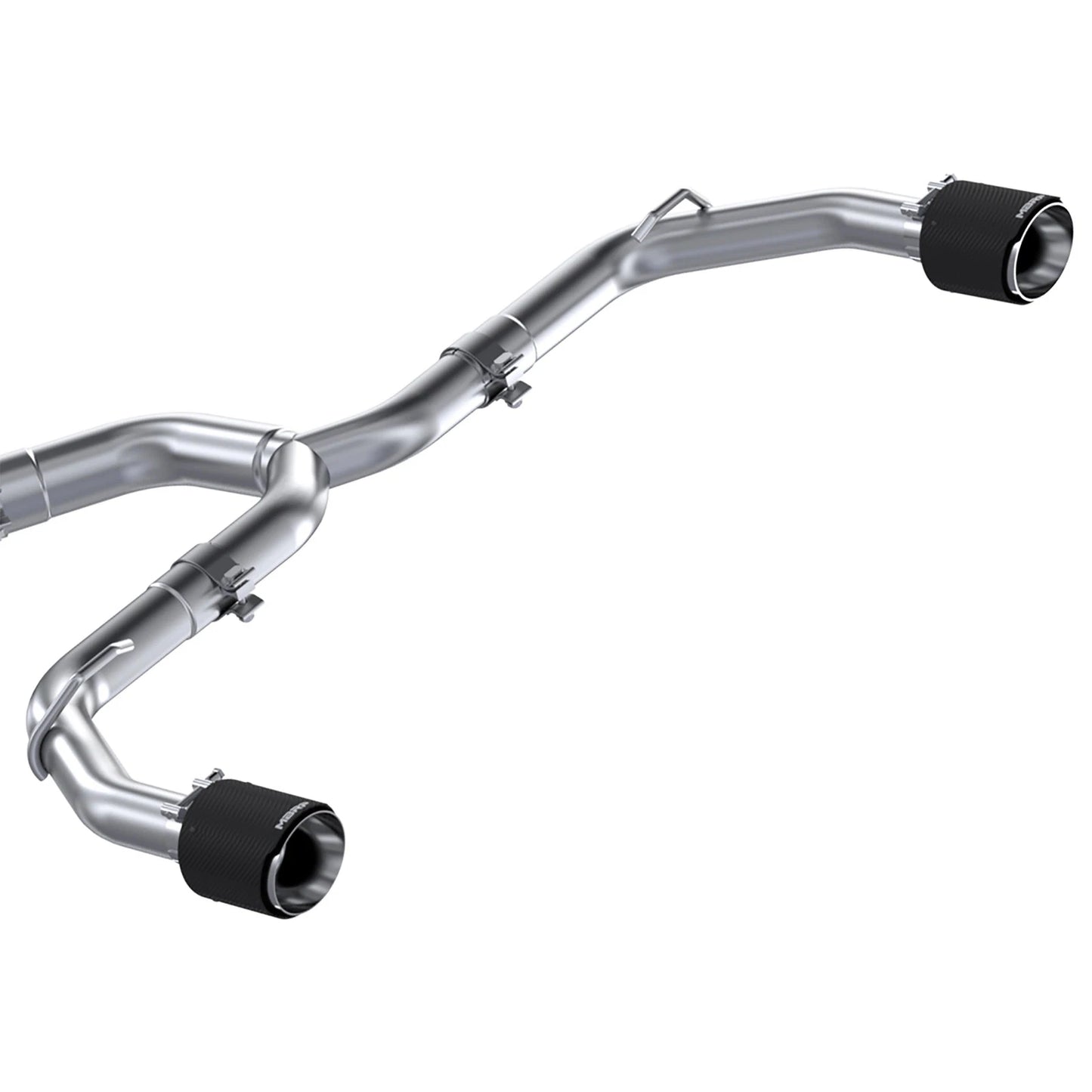MBRP 2022 VW Golf GTI MK8 T304 SS 3in Cat-Back Exhaust 2.5in Dual Split Rear w/ Carbon Fiber Tips