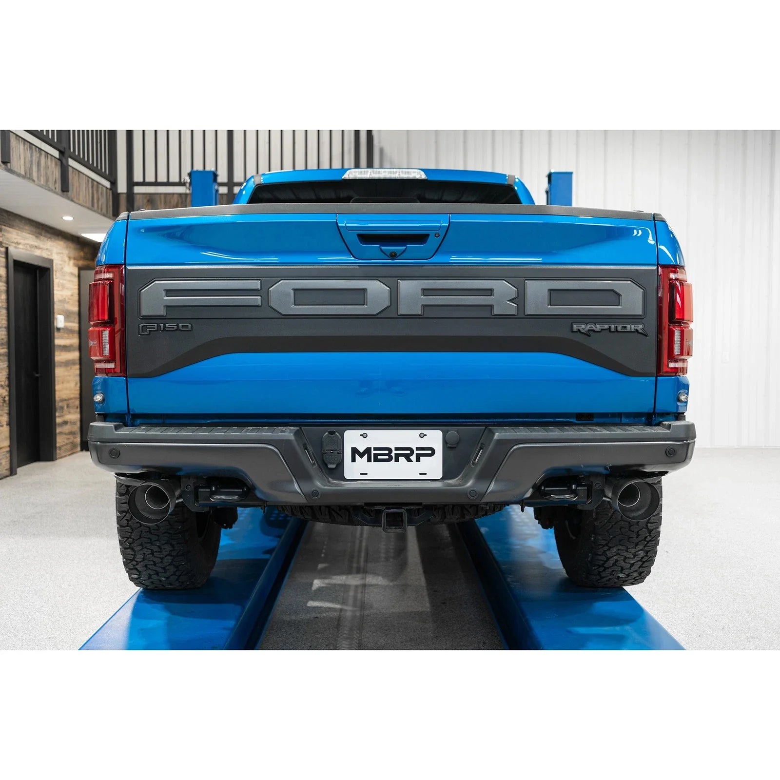 MBRP 17-20 Ford F-150 Raptor 3.5L Ecoboost Dual Rear Exit T409 3in Resonator Back Exhaust System