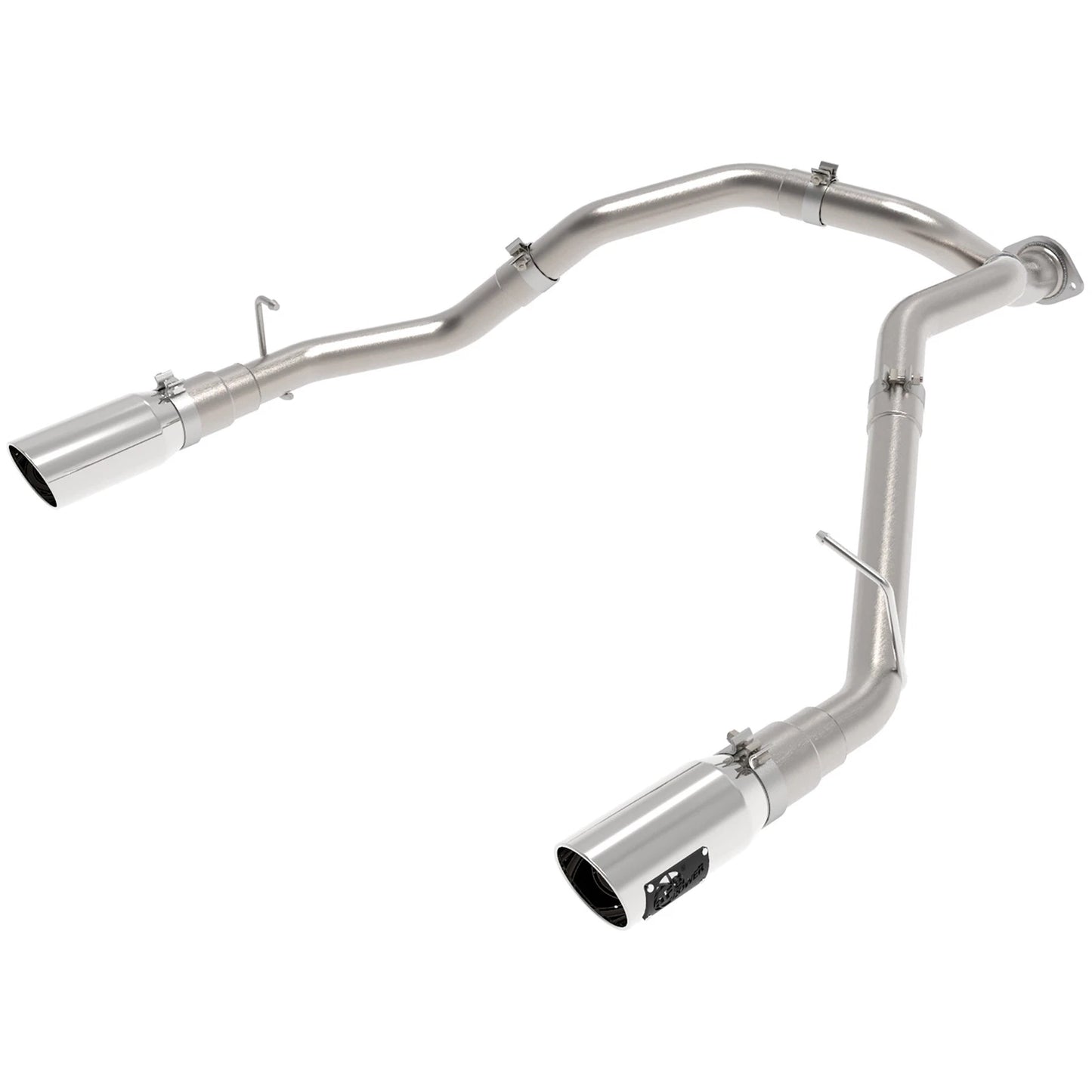 aFe Large Bore-HD 3in 409SS DPF-Back Exhaust System w/ Polished Tip RAM 1500 20-21 V6-3.0
