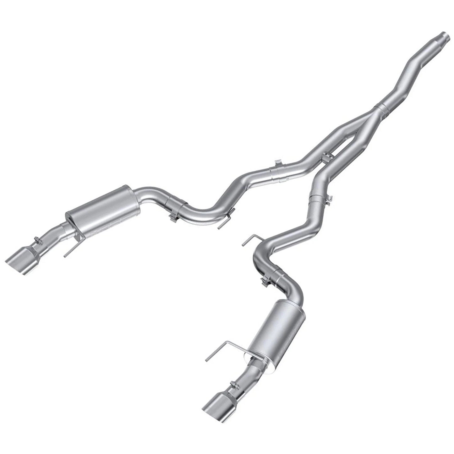 MBRP 15-18 Ford Mustang EcoBoost 2.3L T409 3in Cat Back Dual Split Rear Exit (Street Version)