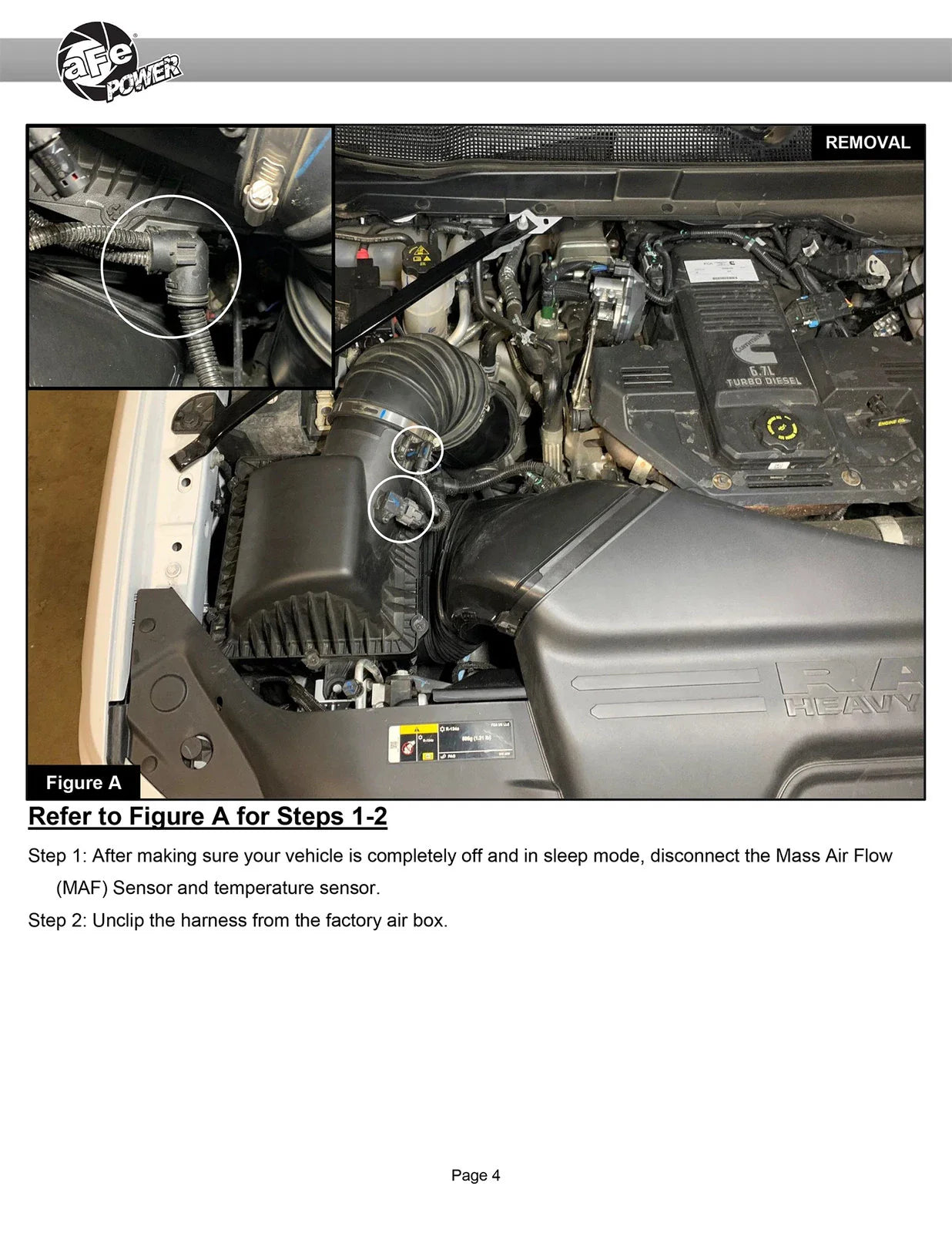 aFe Momentum HD Cold Air Intake System w/ Pro 5R Media 2019 Dodge Diesel Trucks L6-6.7L (td)